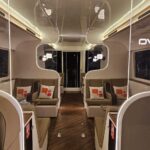 Interior of Arriva semi-luxury air-conditioned speedboat for private Maldives transfers with 2026 pricing.